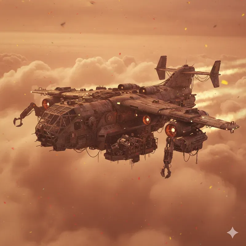 Futuristic Vtol Scifi Aircraft Render3Ds