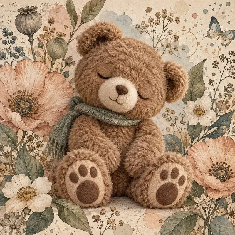 Whimsical Botanical Plush Animals