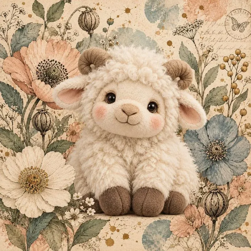 Whimsical Botanical Plush Animals