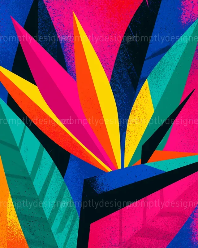 Retro Exotic Flower Designs