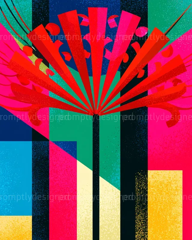 Retro Exotic Flower Designs