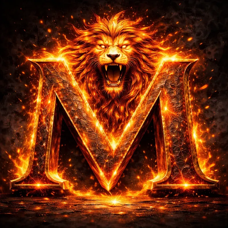 Epic Creature Fire Alphabets