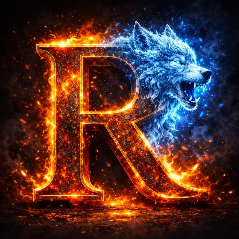 Epic Creature Fire Alphabets