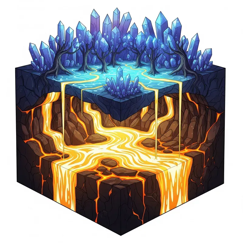 Cube Shaped Dioramas Art Style