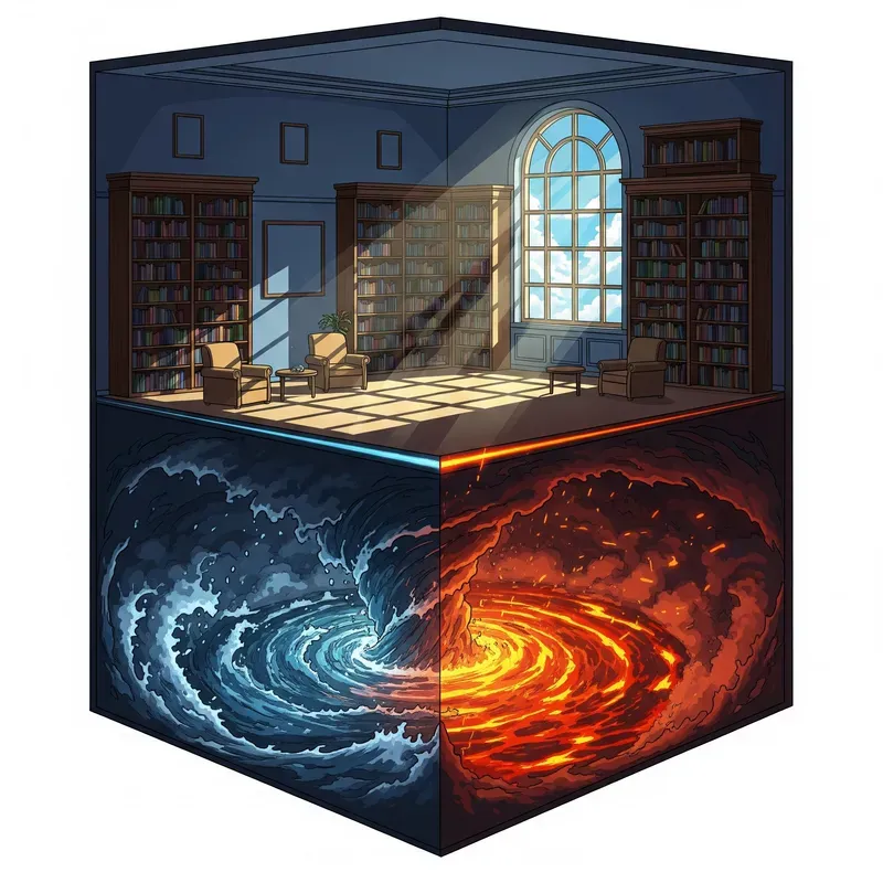 Cube Shaped Dioramas Art Style