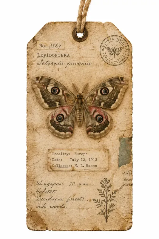 Vintage Insect Tag Ephemera