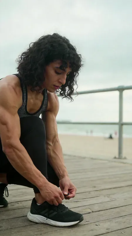 Candid Fitness Influencer Photos Ai