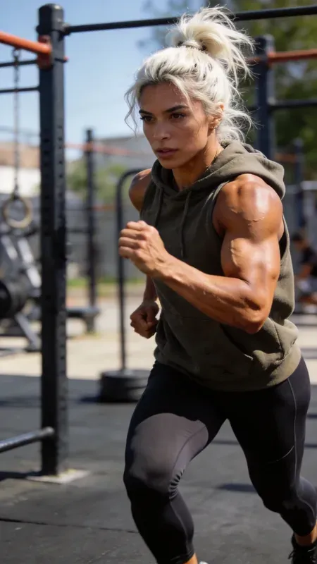Candid Fitness Influencer Photos Ai