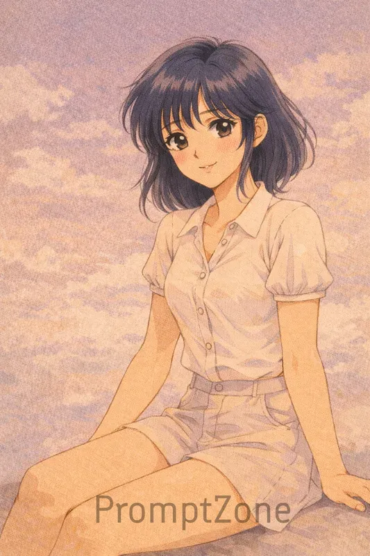 90s Beautiful Retro Anime Girl Portraits