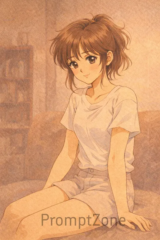 90s Beautiful Retro Anime Girl Portraits