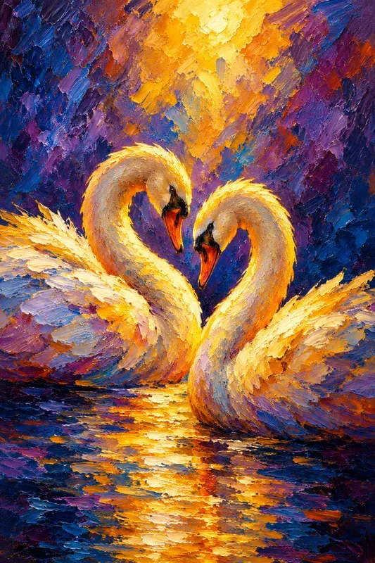Luminous Expressionist Oil Animals