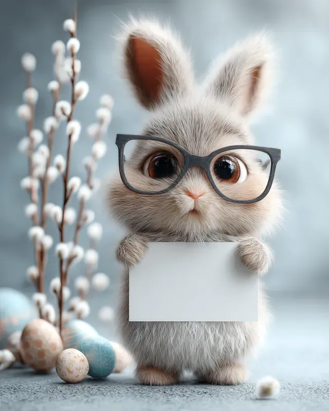 3d Cute Easter Animal Sign Holders