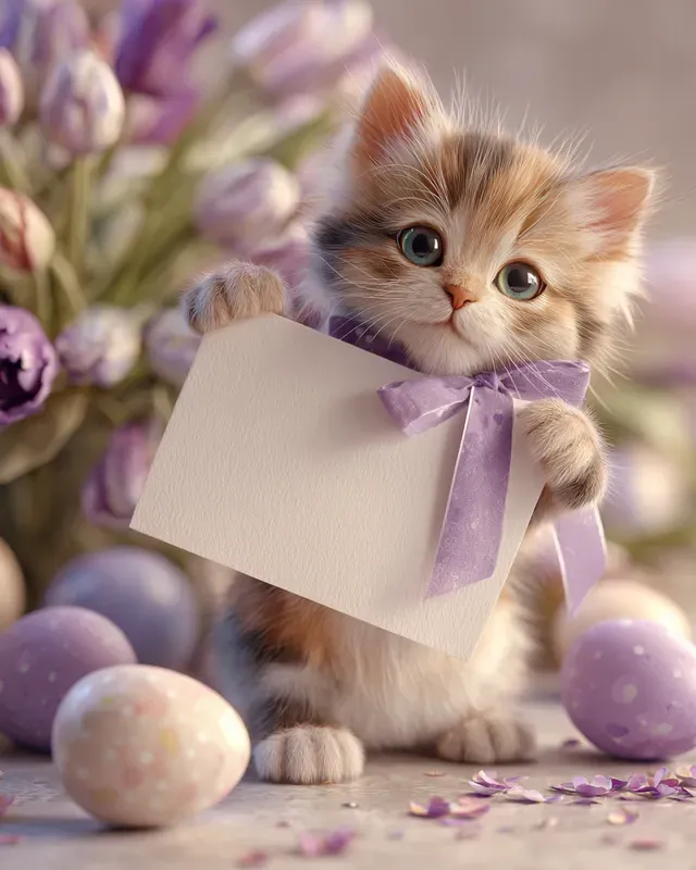 3d Cute Easter Animal Sign Holders