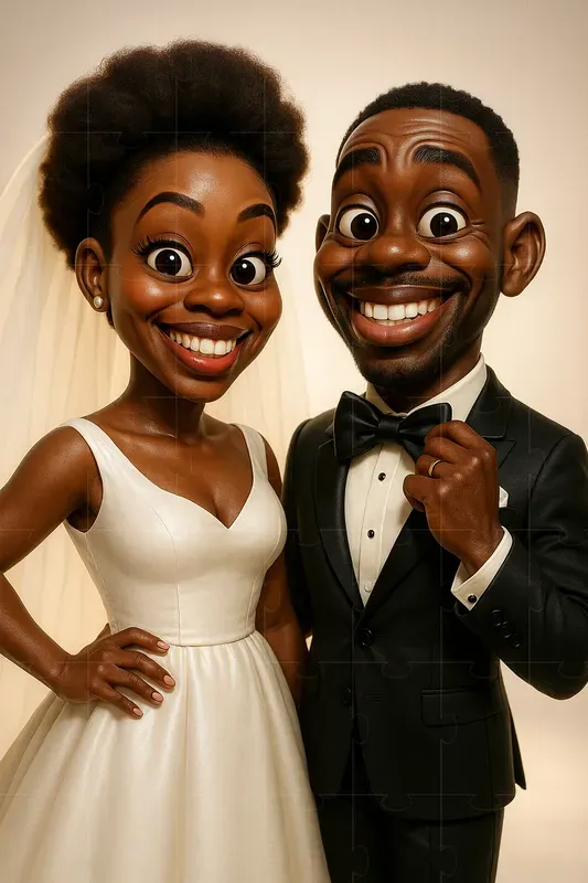 Diverse Wedding Caricature Packs