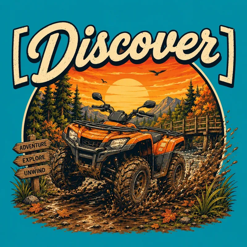 Retro Adventure Vehicle Tshirt Art