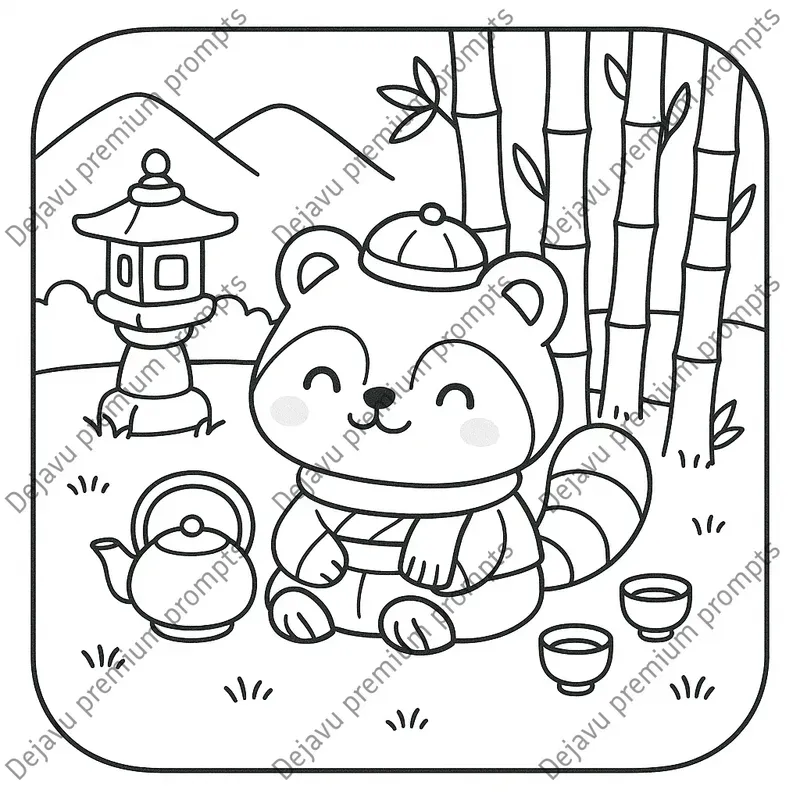 Cozy Japan Cute Coloring Books