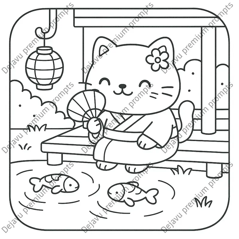Cozy Japan Cute Coloring Books