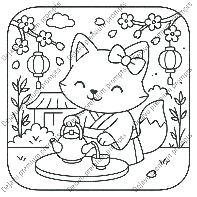 Cozy Japan Cute Coloring Books