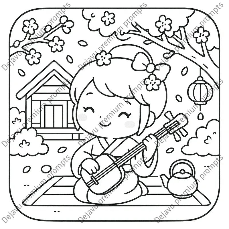 Cozy Japan Cute Coloring Books