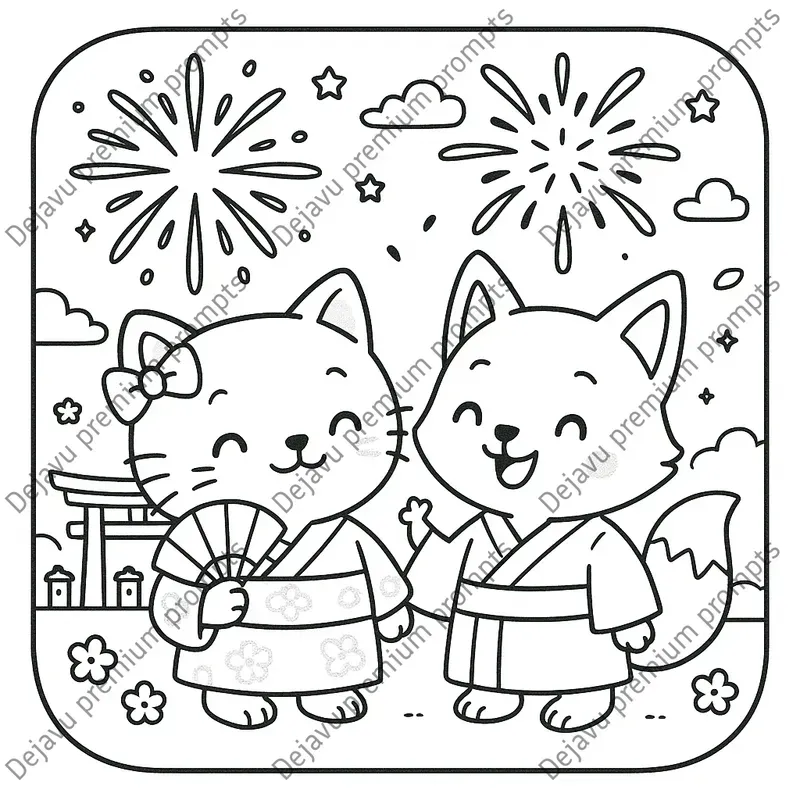 Cozy Japan Cute Coloring Books