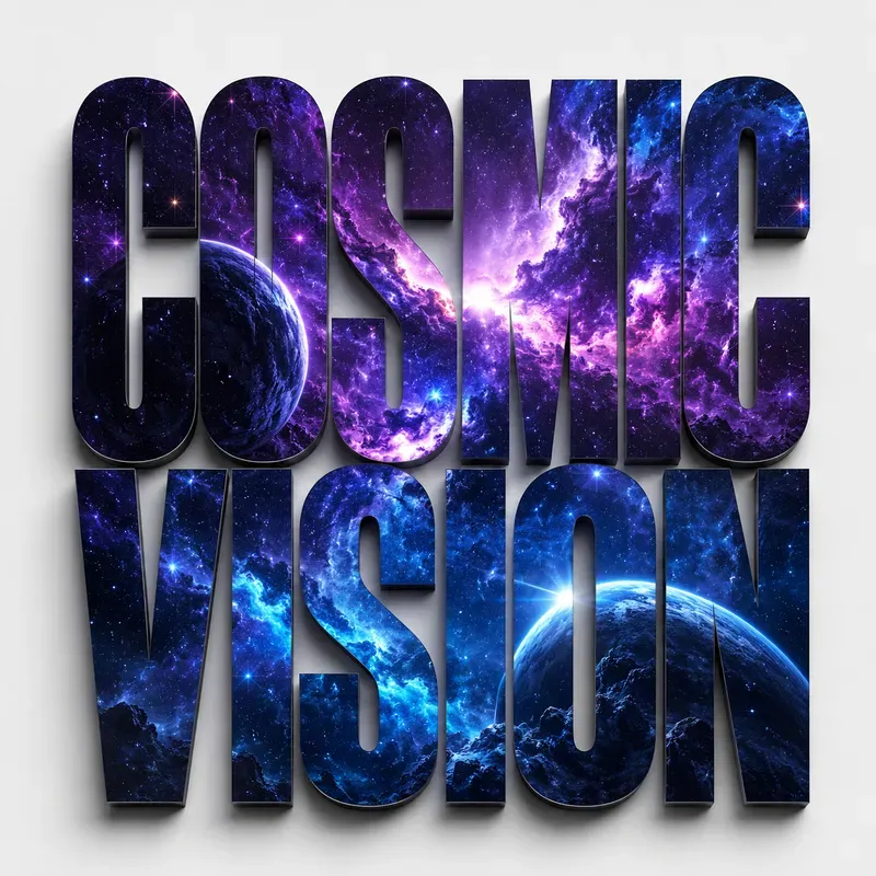 Cinematic Typography Landscape Art