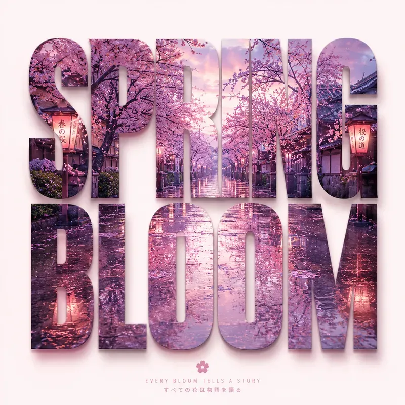 Cinematic Typography Landscape Art