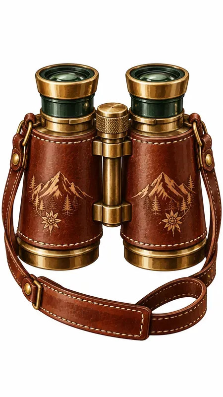 Preppy Autumn Camping Dolomites Clip Art