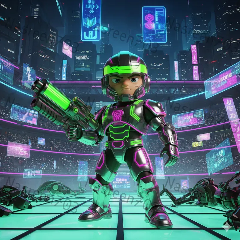 Epic Designer Toy Heroes Cinematic 3D