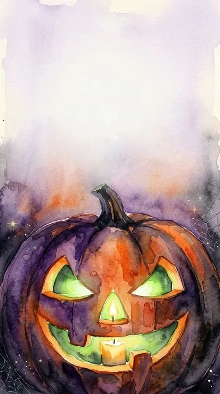 Halloween Watercolor Cards Spooky Art