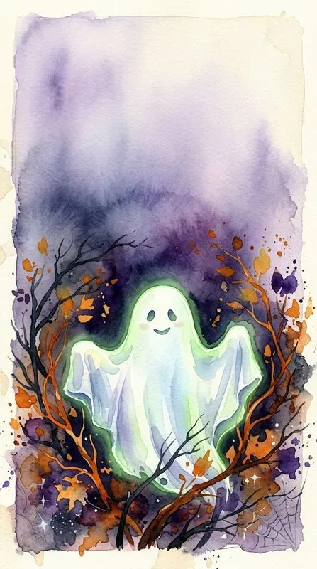 Halloween Watercolor Cards Spooky Art