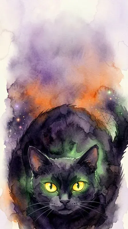 Halloween Watercolor Cards Spooky Art