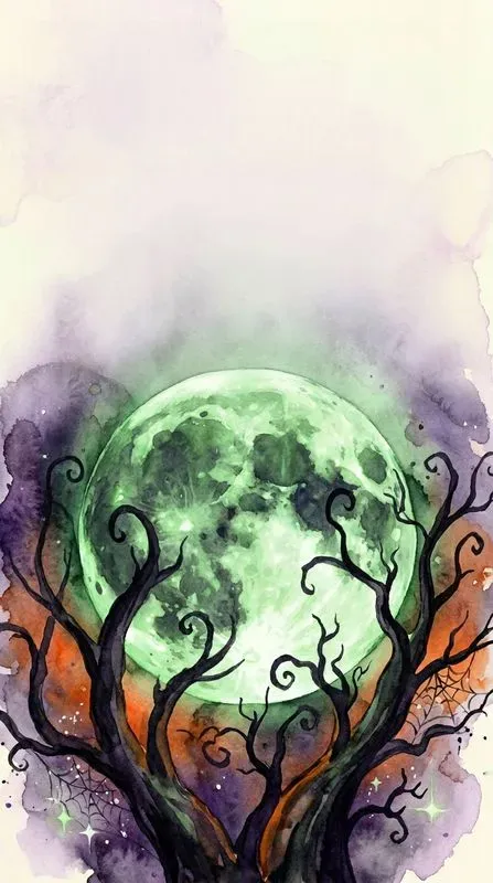 Halloween Watercolor Cards Spooky Art