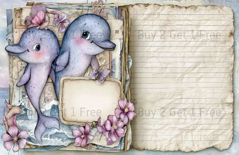 Seaside Love Story Double Pages