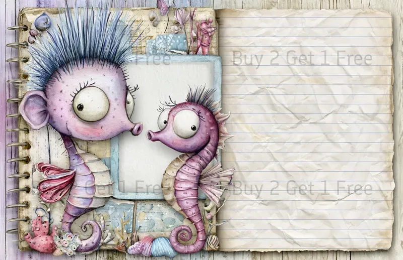 Seaside Love Story Double Pages