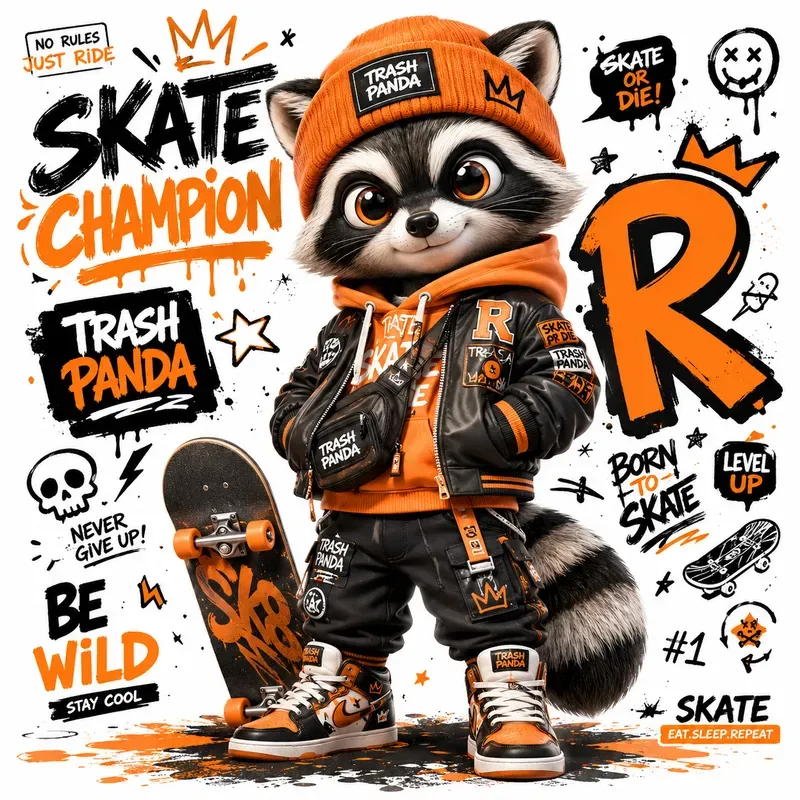 Unique Streetwear Mascot Characters