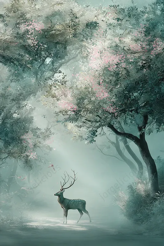 Misty Fantasy Landscape Posters