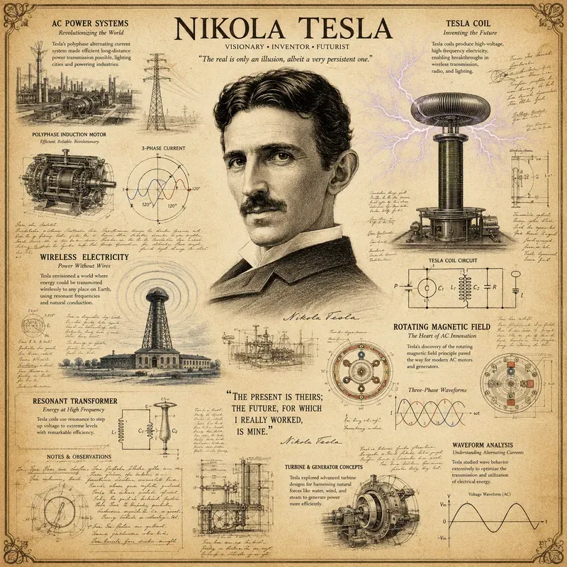 Vintage Inventors Ideas Infographics
