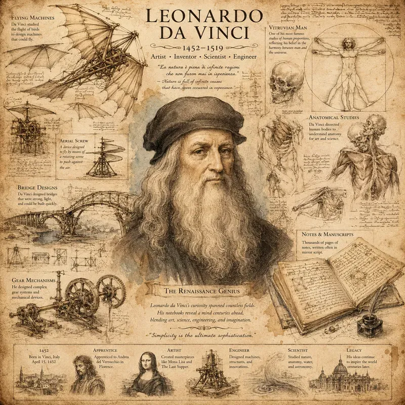 Vintage Inventors Ideas Infographics
