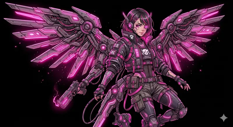 Cyberpunk Anime Streetwear Art
