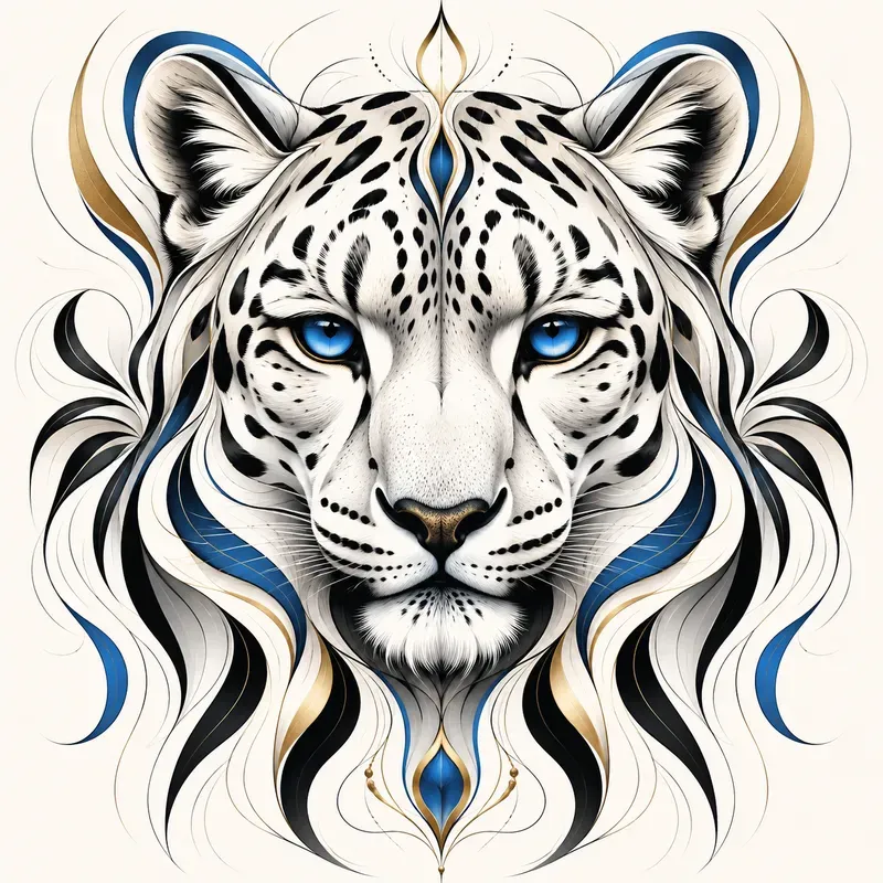 Abstract Neon Animal Portraits
