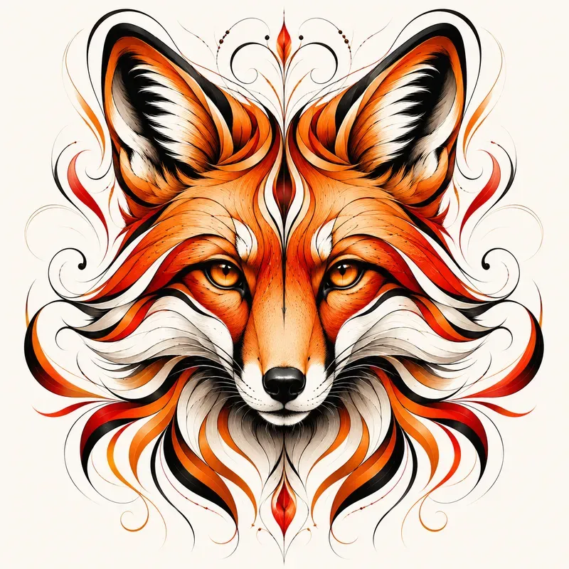 Abstract Neon Animal Portraits