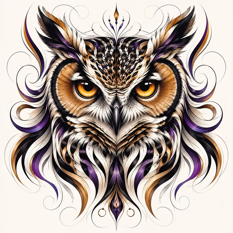 Abstract Neon Animal Portraits