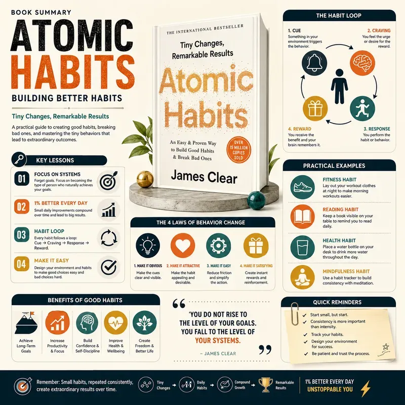 Premium Book Summary Infographics
