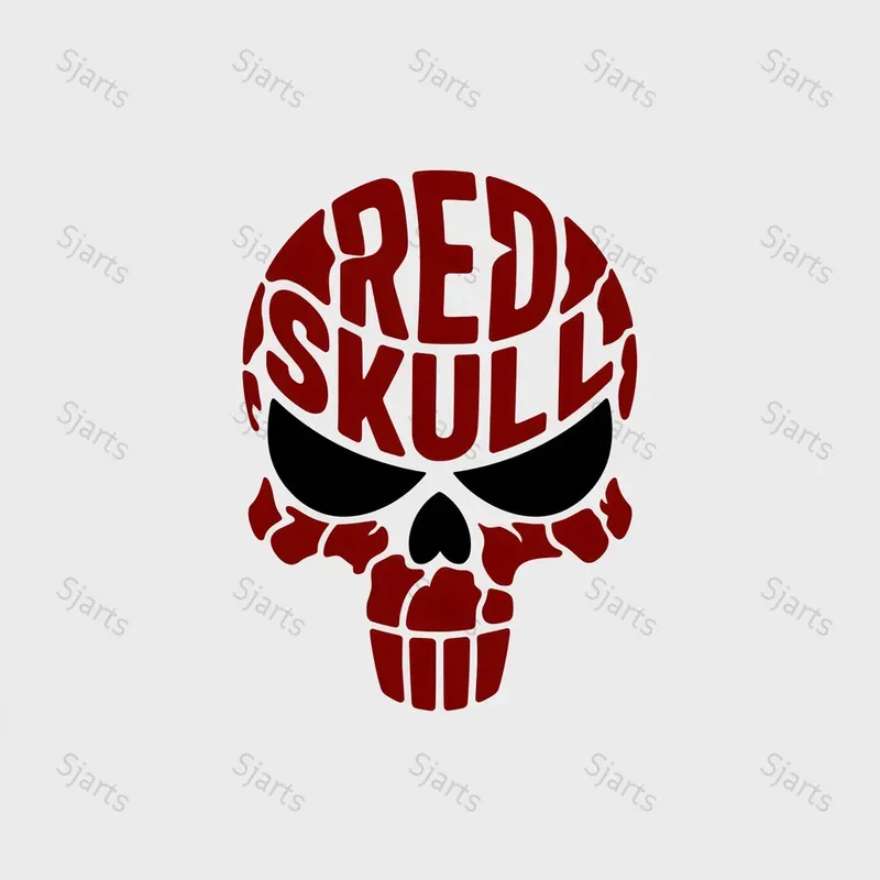 Typographic Villain Face Logos