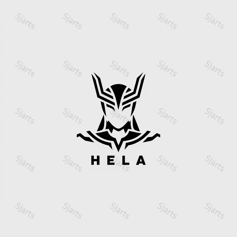 Typographic Villain Face Logos