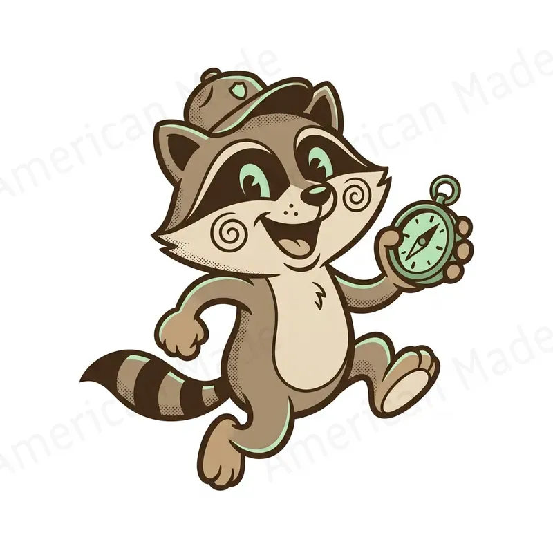Retro Ink Mascot Character Art