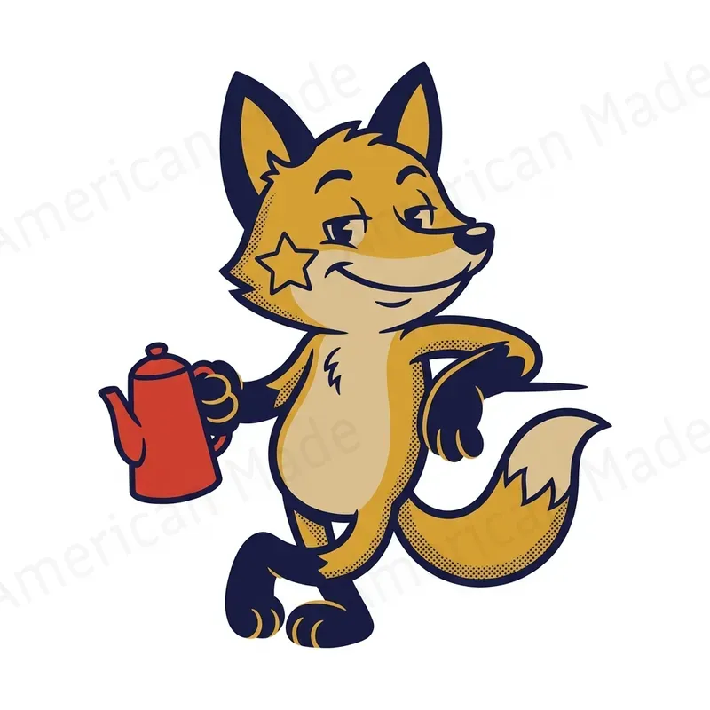 Retro Ink Mascot Character Art