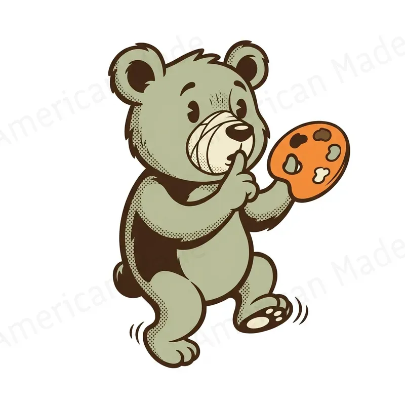 Retro Ink Mascot Character Art