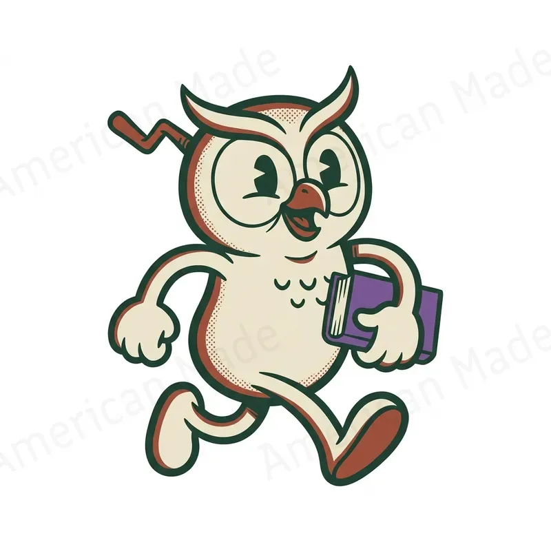 Retro Ink Mascot Character Art