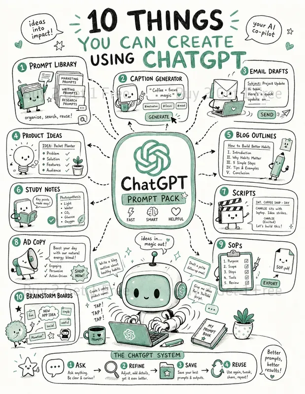 Creator Infographic App Guide Posters